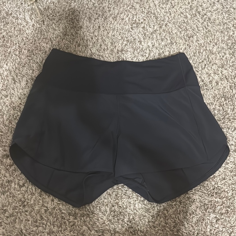 lululemon athletica high rise speedup Black Athletic Shorts